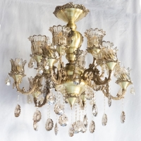 خرید، قیمت و مشخصات لوستر مجلسی با طراحی جدید شاخه ها و بدنه زیبا نورپردازی عالی در محیط - هنرظریف