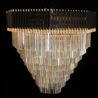 خرید، قیمت و مشخصات لوستر 8 ضلعی پروفیلی طراحی خاص، کیفیت درجه یک - هنرظریف