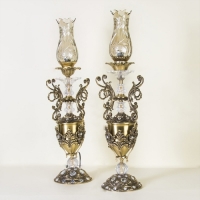 خرید، قیمت و مشخصات شمعدان طرح کاپی سایز بزرگ، جنس برنزی و رنگ ثابت با ضمانت - هنرظریف