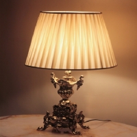 خرید، قیمت و مشخصات آباژور رومیزی شیلد دار جنس بدنه برنزی و رنگ ثابت - هنرظریف