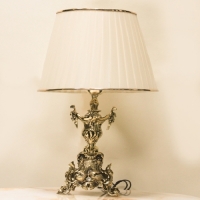 خرید، قیمت و مشخصات آباژور برنزی شیلد دار بدنه کار شده و خاص رنگ ثابت دارای ضمانت - هنرظریف