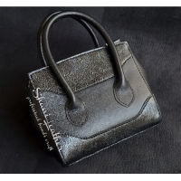 خرید، قیمت و مشخصات کیف دستی زنانه چرمی دستدوز اجرا شده با چرم طبیعی گاوی و یراق استیل با رنگ ثابت | هنرظریف