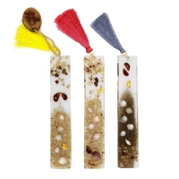 خرید، قیمت و مشخصات  نشانگر کتاب رزینی دژاوو رنگ بندی متنوع و بسته بندی 3 عددی با ضمانت مناسب کادو به افراد کتابخوان - هنرظریف