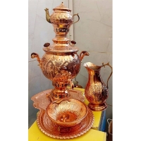 خرید آنلاین، سرویس سماور مسی و قلمزنی با کیفیت بالا، زیر قیمت بازار | هنرظریف