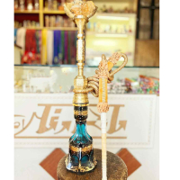 خرید، قیمت و مشخصات قلیان کامل برنجی شمش یک مرتبه با سینی هندی، با گارانتی 5 ساله ارزان و باکیفیت _ هنرظریف