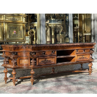 خرید، قیمت و مشخصات میز تلویزیون دو کشو ساخته شده با چوب با کیفیت روس ارزان و با کیفیت _ هنرظریف