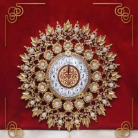 خرید، قیمت و مشخصات ساعت دیواری گرد برنزی بسیار پرکار و شیک ارزان و با کیفیت _ هنرظریف