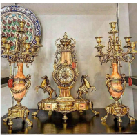 خرید، قیمت و مشخصات ساعت و شمعدان مدل اسب با بالاترین کیفیت _ هنرظریف