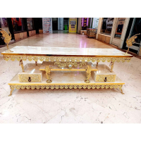 خرید، قیمت و مشخصات میز تلویزیون برنزی طول 120، طاووس دار، دو طبقه دارای دو کشو ارزان و باکیفیت _ هنرظریف