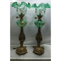 خرید، قیمت و مشخصات چراغ لب چین برقی پایه آلومینیومی برگی، ارزان و با کیفیت_ هنرظریف