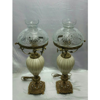 خرید، قیمت و مشخصات چراغ قالپاقی پایه برنجی مدل ستون چینی، ارزان و با کیفیت_ هنرظریف