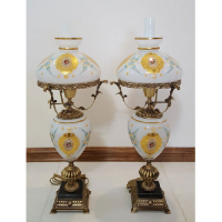 خرید، قیمت و مشخصات چراغ قالپاقی دو پوست شیری مدل گنبدی گرد، ارزان و با کیفیت _ هنرظریف