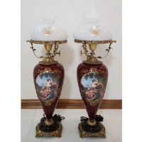 خرید، قیمت و مشخصات  چراغ قالپاقی ستون کله قندی زرشکی، ارزان و با کیفیت _ هنرظریف