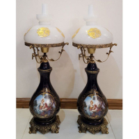 خرید، قیمت و مشخصات چراغ قالپاقی ستون ونیز کشیده تمام برنجی آنتیک، ارزان و با کیفیت _ هنرظریف