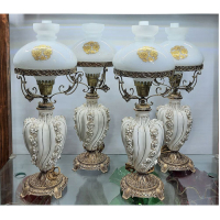 خرید، قیمت و مشخصات چراغ قالپاقی ستون سرامیکی گل برجسته، ارزان و با کیفیت_ هنرظریف