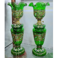 خرید، قیمت و مشخصات چراغ کریم خانی تراش عینکی مدل گل هفت رنگ، ارزان و با کیفیت _ هنرظریف