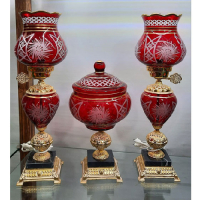 خرید، قیمت و مشخصات ست چراغ لامپا و شکلات خوری تراش خورشیدی، ارزان و با کیفیت _ هنرظریف