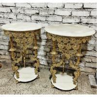 خرید، قیمت و مشخصات میز خاطره برنزی طرح فرشته با سنگ مرمر در دو سایز، برنز اصل با ضمانت _ هنرظریف