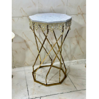 خرید، قیمت و مشخصات میز تشریفات برنزی هشت ضلعی گل آفتاب، ارزان و با کیفیت _ هنرظریف