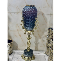 خرید، قیمت و مشخصات گلدان کنار سالنی برنزی مدل بانو سایز بزرگ با ضمانت اصالت برنز اصل _ هنرظریف