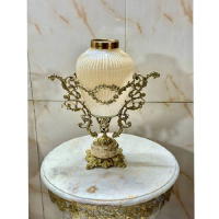 خرید، قیمت و مشخصات گلدان رومیزی  برنزی طرح پایه سنگی مدل نیلوفر کوچک، ارزان و با کیفیت _ هنرظریف