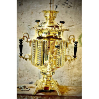 خرید، قیمت و مشخصات سماور زغالی 10 لیتری مدل صورتی، لبه ریخته، ورق ضخیم، مهر روسی ارزان و باکیفیت _ هنرظریف