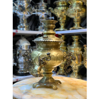 خرید، قیمت و مشخصات سماور زغالی 6 لیتری مدل نگین لبه ریخته، ورق سوپر سنگین ارزان و باکیفیت _ هنرظریف