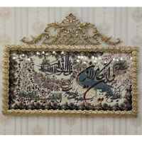 خرید، قیمت و مشخصات تابلو فرش برنز و ان یکاد گل رز  سایز بزرگ  مدل تاج دار، خرید مستقیم از تولید کننده_ هنرظریف