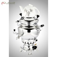 خرید آنلاین، سماور برنجی سه کاره 6لیتری طرح نادیا با آبکاری کروم و نیکل، با دوام، زیر قیمت بازار | هنرظریف