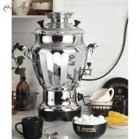 خرید، قیمت و مشخصات سماور برقی 7 لیتری طرح الماس، ترموستات دار، تولید شده با ورق ضخیم و طرح دار با طول عمر بالای بدنه و المنت، زیر قیمت بازار | هنرظریف