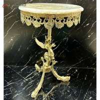 خرید آنلاین، میز خاطره گرد طرح ماهی و رز با کیفیت و زیبا، زیر قیمت بازار | هنرظریف