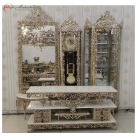 خرید آنلاین،ست جهیزیه برنزی طرح گل سرخ، سنگین با ضمانت رنگ و دوام، پر کار، زیر قیمت بازار | هنرظریف