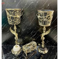 خرید آنلاین، جا دستمال کاغذی و سطل ستونی پرکار طرح فرشته بالدار و پایه های سنگی درجه یک مدل گل رز، زیر قیمت بازار | هنرظریف