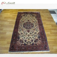 خرید آنلاین، فرش دستبافت بیجار کد 39006 با زمینه کرمی و طراحی آنتیک، نخ درجه یک، زیر قیمت بازار | هنرظریف