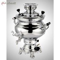 خرید آنلاین، سماور برنجی 8 لیتری مدل نادیا همراه با ورق ضخیم آبکاری شده، زیر قیمت بازار | هنرظریف