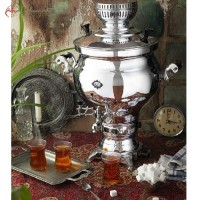 خرید، قیمت و مشخصات سماور گازی 8.5 لیتری پیلوت دار مدل ارس، کیفیت بی نظیر ورق به کار رفته با طراحی زیبا و کاربردی، زیر قیمت بازار | هنرظریف