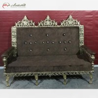 خرید آنلاین، مبلمان 7 نفره برنزی طرح گل یاس و با رنگ بندی متنوع به سلیقه شما مشتری عزیز، با کیفیت اعلاءمبلمان 7 نفره برنزی طرح گل یاس و با رنگ بندی متنوع به سلیقه شما مشتری عزیز، با کیفیت اعل