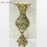 خرید آنلاین، گلدان طرح گل یاس از جنس برنز پر نقش و بدنه مقاوم و رنگ ثابت، با قیمت مناسب | هنرظریف