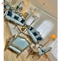 خرید آنلاین، ست مبلمان کلاسیک 7 نفره و ناهار خوری 8 نفره تولید شده با چوب راش، کیفیت عالی با گارانتی، با قیمت عالی | هنرظریف