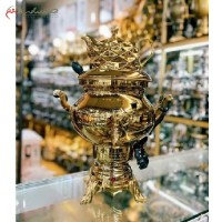 خرید آنلاین، سماور 4 لیتری برقی برنجی کد 116 با قوری چینی و روکش کروم، دارای ضمانت یک ساله، با طرحی بی نظیر، با قیمت مناسب | هنرظریف