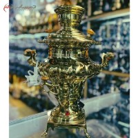 خرید، قیمت و مشخصات سماور برقی 4 لیتری با طراحی شیک و خاص و بدنه برنچی آبکاری شده، دارای ضمانت کالا، زیر قیمت بازار | هنرظریف