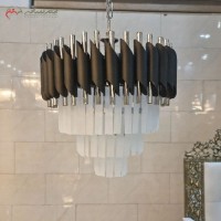 خرید آنلاین، لوستر برنزی کریستالی و طرحی کاملا مدرن، رنگ یخی با ضمانت کیفیت، زیر قیمت بازار | هنرظریف