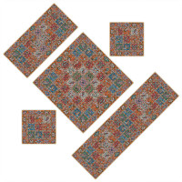 خرید، قیمت و مشخصات سری پنج تکه امپراطور نارنجی مدل 1006 ارزان و با کیفیت _ هنرظریف