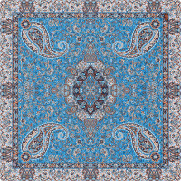 خرید، قیمت و مشخصات رومیزی ترمه یک در یک سالار آبی، مدل 807، قیمت مناسب و با کیفیت _ هنرظریف