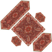 خرید، قیمت و مشخصات سری پنج تکه سالار زرشکی مدل 802 ارزان و با کیفیت _ هنرظریف